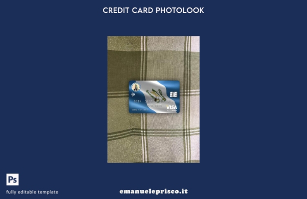 modello frontale photolook per carta elettronica visto Guatemala Banco de Guatem